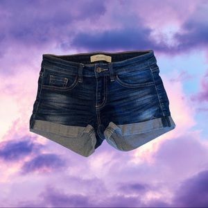 Size 24 Brand KanCan Stretchy Blue Jean Shorts